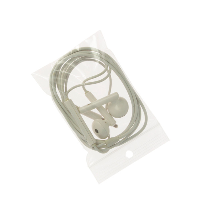 Sac en PE Fermeture Zip et Perforation Arrondie 6x8cm G200 (100 Utés) Sac en PE Fermeture Zip et Perforation Arrondie 6x8cm G200 (100 Utés)