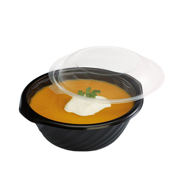 Bol Rond PP Noir 400ml Ø144mm (600 Utés) Bol Rond PP Noir 400ml Ø144mm (600 Utés)