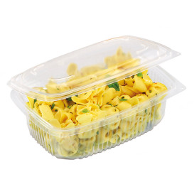 Boîte avec charnière PP Transparent 1800ml 190x185mm (300 Utés)