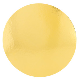 Disque Carton Face Doré et Blanc 220 mm (100 Utés)