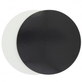 Disque Carton Noir et Blanc 170 mm (500 Unités)