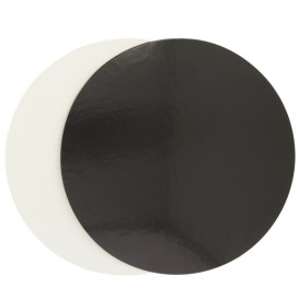 Disque Carton Noir et Blanc 230 mm (100 Unités)