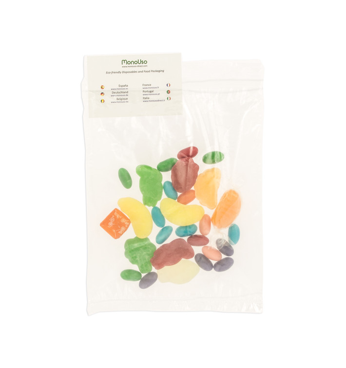 Sac en Polyétylène Zip double poche 18x22,5+20cm G200 (100 Utés) Sac en Polyétylène Zip double poche 18x22,5+20cm G200 (100 Utés)