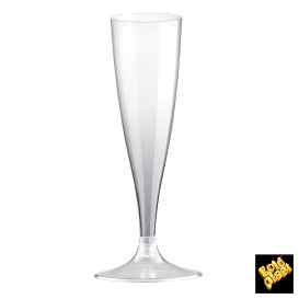 Flûte PLA Biodégradable Transparent 140ml 2P (400 Utés)