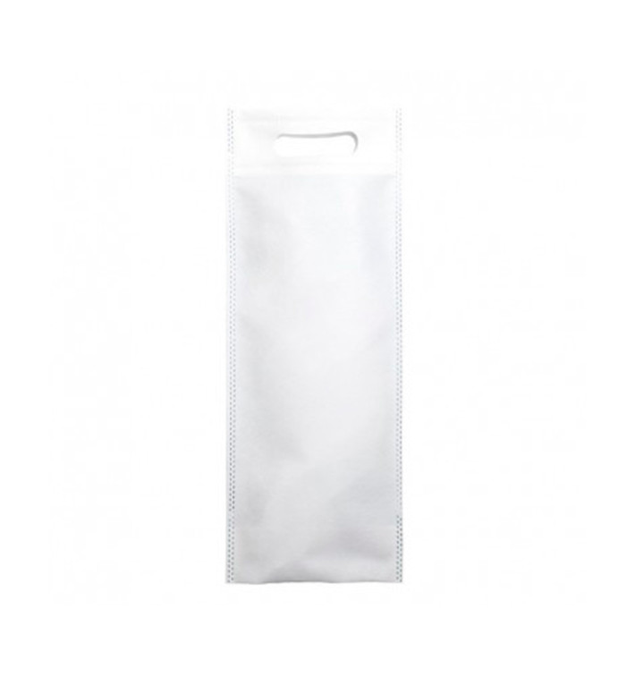 Sac Non-Tissé pour Bouteille Blanc 17+10x40cm (200 Utés) Sac Non-Tissé pour Bouteille Blanc 17+10x40cm (200 Utés)