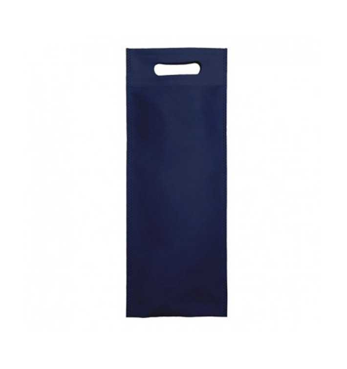 Sac Non-Tissé pour Bouteille Bleu Marine 17+10x40cm (25 Utés) Sac Non-Tissé pour Bouteille Bleu Marine 17+10x40cm (25 Utés)