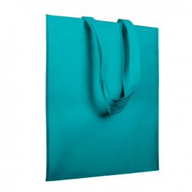 Sac Non-Tissé avec Anses Longues Aigue-Marine 38x42cm (25 Utés)