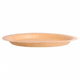 Assiette en Papier Biocoated Naturel Ø18cm (400 Utés)
