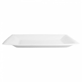 Assiette en Papier Biocoated Blanc Carrée 18cm (20 Utés)