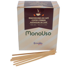 Agitateur en bois pour Café 11,4 cm  (1.000 Unités)