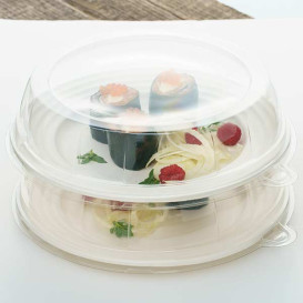 Assiette Canne à Sucre Premium Wave Blanc Ø23cm (50 Unités)
