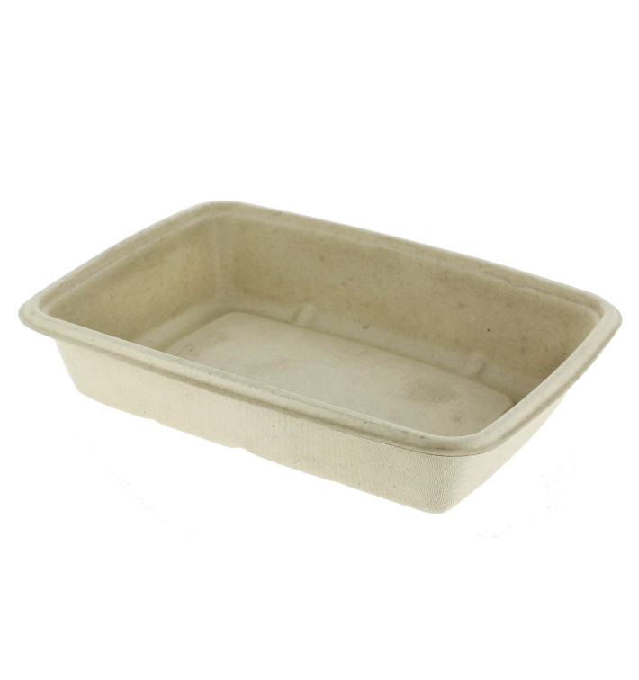 Boîte Canne à Sucre PLA 950ml 23x16,5x5cm (75 Utés) Boîte Canne à Sucre PLA 950ml 23x16,5x5cm (75 Utés)