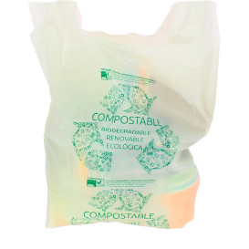 Sac à Bretelles 100% Compostable 40x50cm (100 Utés)