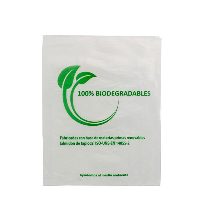 Sac Plastique 100% Compostable 16x24cm (5000 Utés) Sac Plastique 100% Compostable 16x24cm (5000 Utés)
