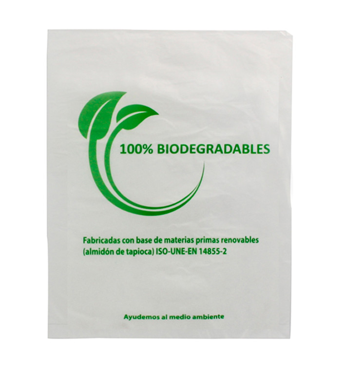 Sac Plastique 100% Compostable 30x40cm (2000 Utés) Sac Plastique 100% Compostable 30x40cm (2000 Utés)