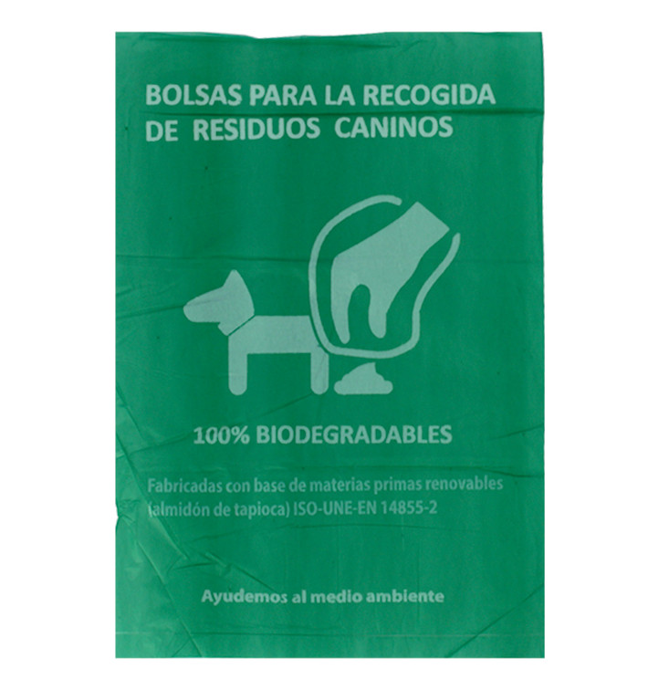 Rouleau de sac excrément chien 100% bio 20x33cm (100 unités) Rouleau de sac excrément chien 100% bio 20x33cm (100 unités)