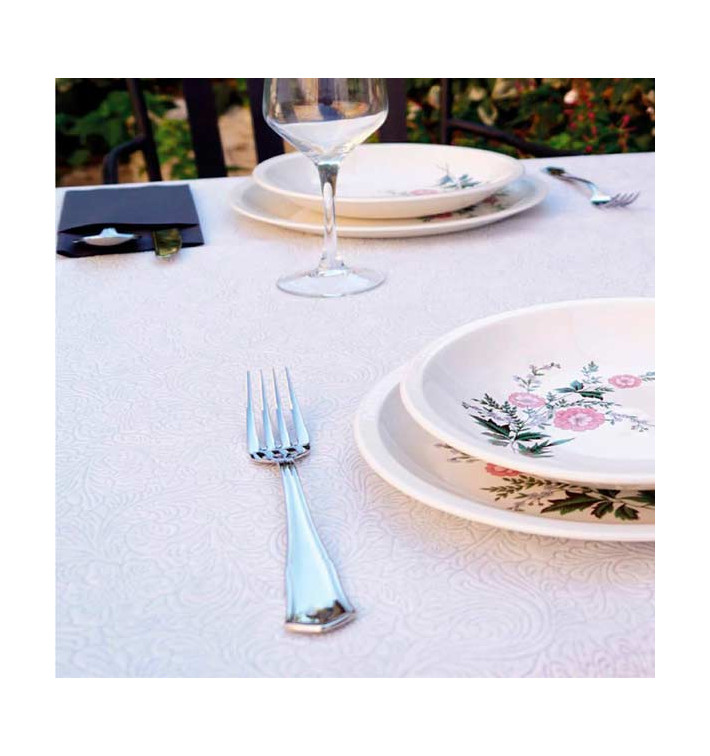 Nappe en Non-Tissé PLUS Blanc 100x100cm (150 Utés) Nappe en Non-Tissé PLUS Blanc 100x100cm (150 Utés)