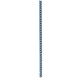 Paille Droite Papier Bleu et Blanc Ø6mm 20cm (100 Utés)