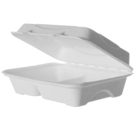 Emballage Canne à Sucre Blanche 2C 23x15x7,5cm (250 Utés)