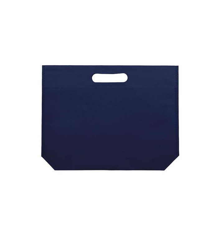 Sac Non-Tissé avec Anses Découpées Bleu Électrique 34+8x26cm (200 Utés) Sac Non-Tissé avec Anses Découpées Bleu Électrique 34+8x26cm (200 Utés)