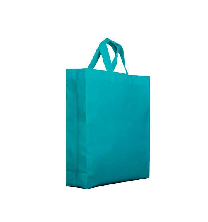Sac Non-Tissé PREMIUM avec Anses Courtes Aigue-Marine 25+10x30cm (25 Utés) Sac Non-Tissé PREMIUM avec Anses Courtes Aigue-Marine 25+10x30cm (25 Utés)