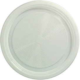 Assiette Amidon Maïs PLA Plate Blanc Ø220 mm (375 Utés)