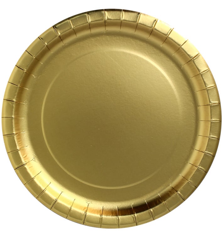 Assiette ronde Carton "Party Shiny" Or Ø340mm (3 Unités) Assiette ronde Carton "Party Shiny" Or Ø340mm (3 Unités)