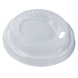Couvercle en CPLA pour Gobelet Carton 4Oz/120ml Ø6,2cm (100 Utés)