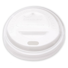 Couvercle en CPLA pour Gobelet Carton 4Oz/120ml Ø6,2cm (100 Utés)