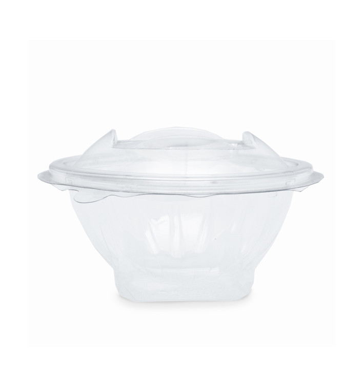 Saladier Rond avec charnière APET Transparent 150ml Ø120mm (21 Utés) Saladier Rond avec charnière APET Transparent 150ml Ø120mm (21 Utés)