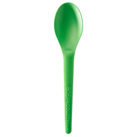 Petite Cuillère Amidon de Maïs CPLA Verte 12 cm (100 Utés)