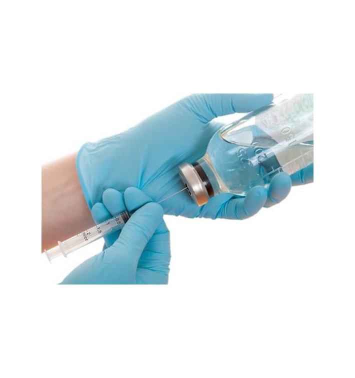 Gants Nitrile sans Poudre Bleu Taille XL AQL 1.5 (100 Utés) Gants Nitrile sans Poudre Bleu Taille XL AQL 1.5 (100 Utés)