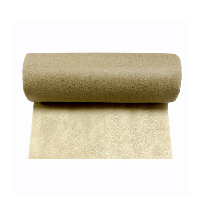 Nappe Rouleau en Non-Tissé PLUS Beige 1x50m (1 Uté) Nappe Rouleau en Non-Tissé PLUS Beige 1x50m (1 Uté)