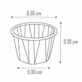 Pot Papier Plissé de 100ml (5000 Unités)