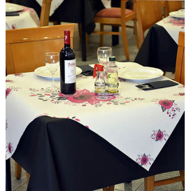 Nappe en papier 1,2x1,2m "Bouquet" 37g (300 Unités)