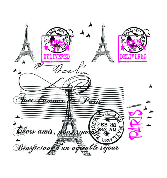 Nappe en papier 1,2x1,2m "Paris" 37g (300 Unités) Nappe en papier 1,2x1,2m "Paris" 37g (300 Unités)
