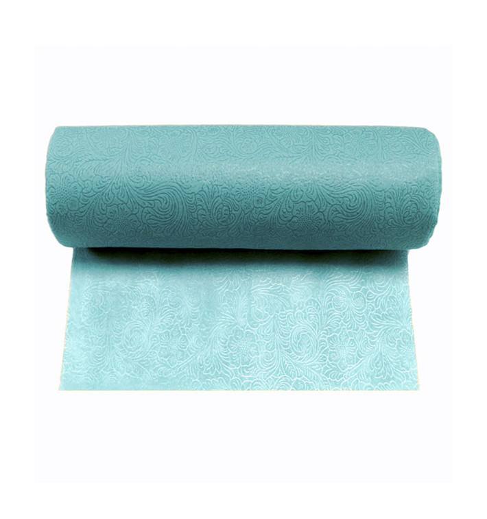 Nappe Rouleau en Non-Tissé PLUS Turquoise 1,2x45m P40cm (6 Utés) Nappe Rouleau en Non-Tissé PLUS Turquoise 1,2x45m P40cm (6 Utés)