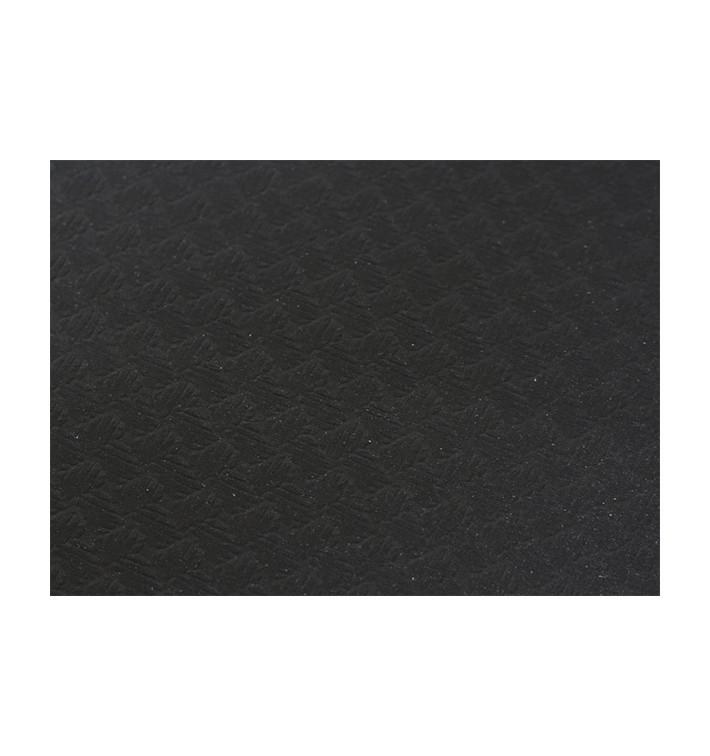 Nappe en papier 120x120 Noire 40g (300 Unités) Nappe en papier 120x120 Noire 40g (300 Unités)