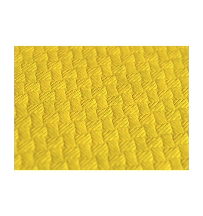 Nappe en papier 1,2x1,2 Mètre Jaune 40g (300 Unités) Nappe en papier 1,2x1,2 Mètre Jaune 40g (300 Unités)