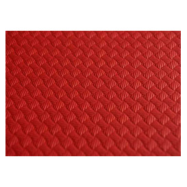 Nappe en papier 1,2x1,2 Mètre Rouge 40g (300 Unités)