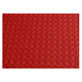 Nappe en papier 1,2x1,2 Mètre Rouge 40g (300 Unités)