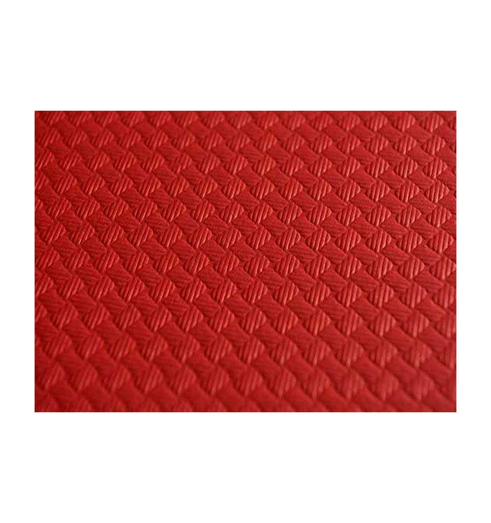 Nappe en papier 1,2x1,2 Mètre Rouge 40g (300 Unités) Nappe en papier 1,2x1,2 Mètre Rouge 40g (300 Unités)