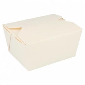 Boîte Carton Américaine Blanc 11,3x9x6,4cm 780ml (50 Utés)