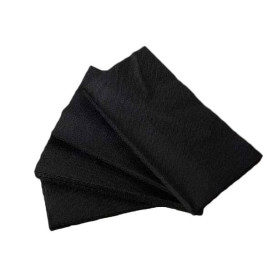 Serviette Papier Molletonnée 1/8 40x40 Noire (50 Unités)