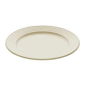 Assiette Canne à Sucre Premium Wave Naturel Ø23cm (50 Unités)