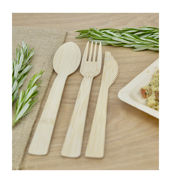 Cuillère en Bambou 17cm (50 Unités) Cuillère en Bambou 17cm (50 Unités)