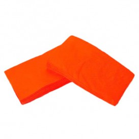 Serviette Papier molletonnée 1/8 40X40 Orange (50 Unités)