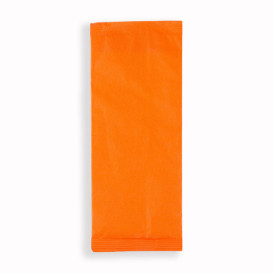 Enveloppe Porte-Couverts avec Serviettes Orange (125 Utés)