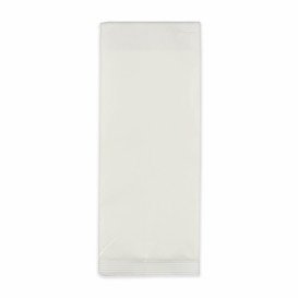 Enveloppe Porte-Couverts avec Serviettes Blanc (125 Utés)