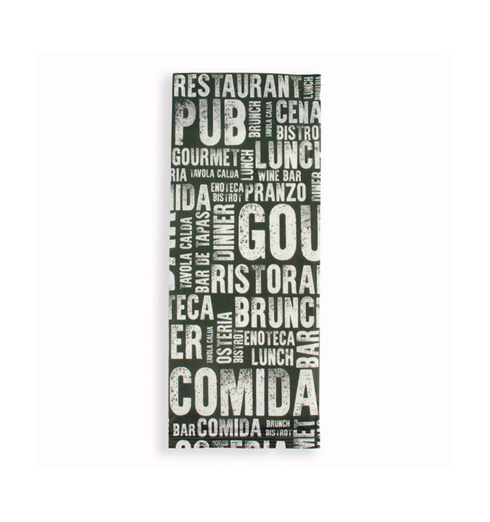 Enveloppe Porte-Couverts avec Serviettes "Gourmet" (125 Utés) Enveloppe Porte-Couverts avec Serviettes "Gourmet" (125 Utés)